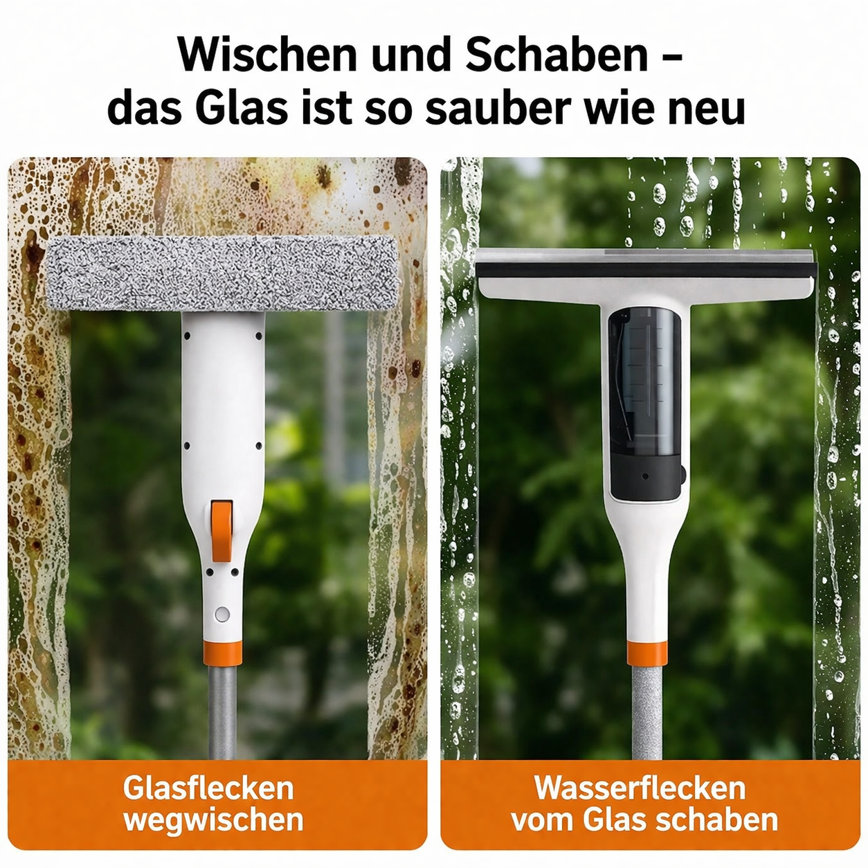 3-in-1 Window Cleaning Kit – streifenfreie Fensterreinigung