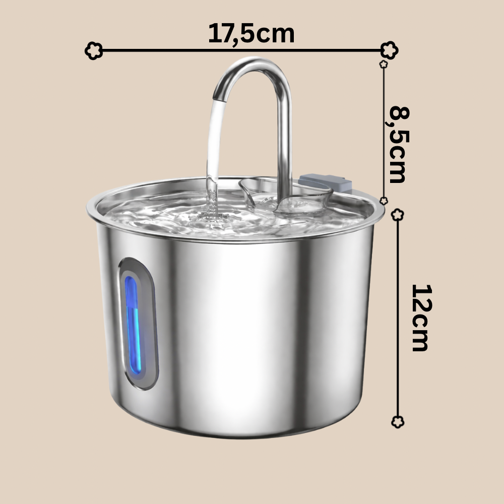 Pet Water Dispenser – Edelstahl Katzen Wasserspender