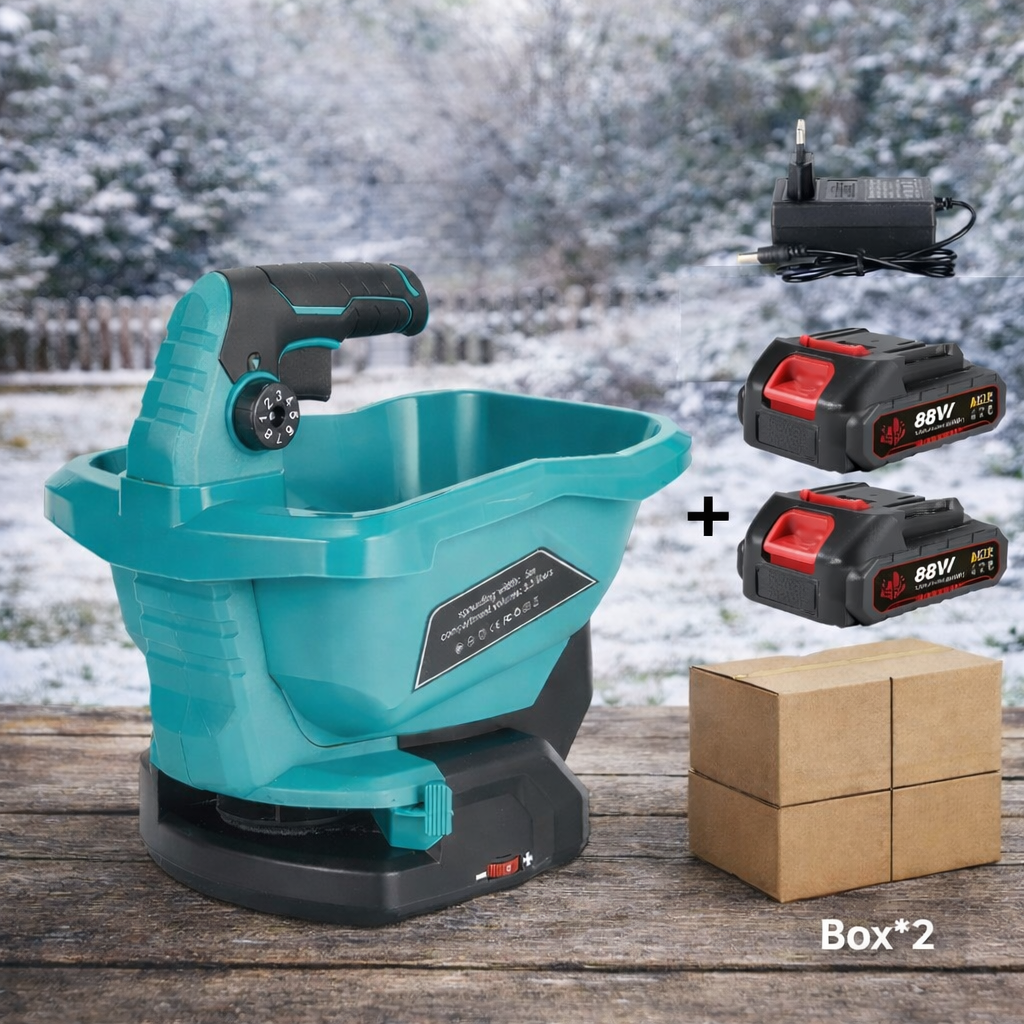 Electric Spreader – kabelloser Dünger- & Saatgutstreuer