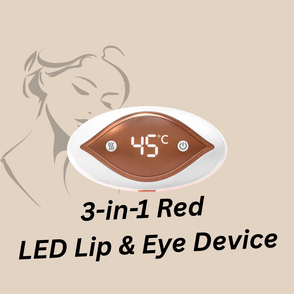 3-in-1 Red LED Lip & Eye Device – Für vollere Lippen & glatte Haut