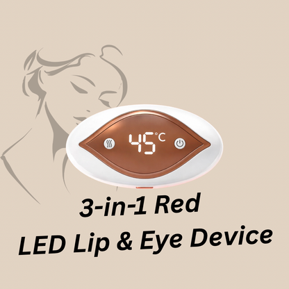 3-in-1 Red LED Lip & Eye Device – Für vollere Lippen & glatte Haut