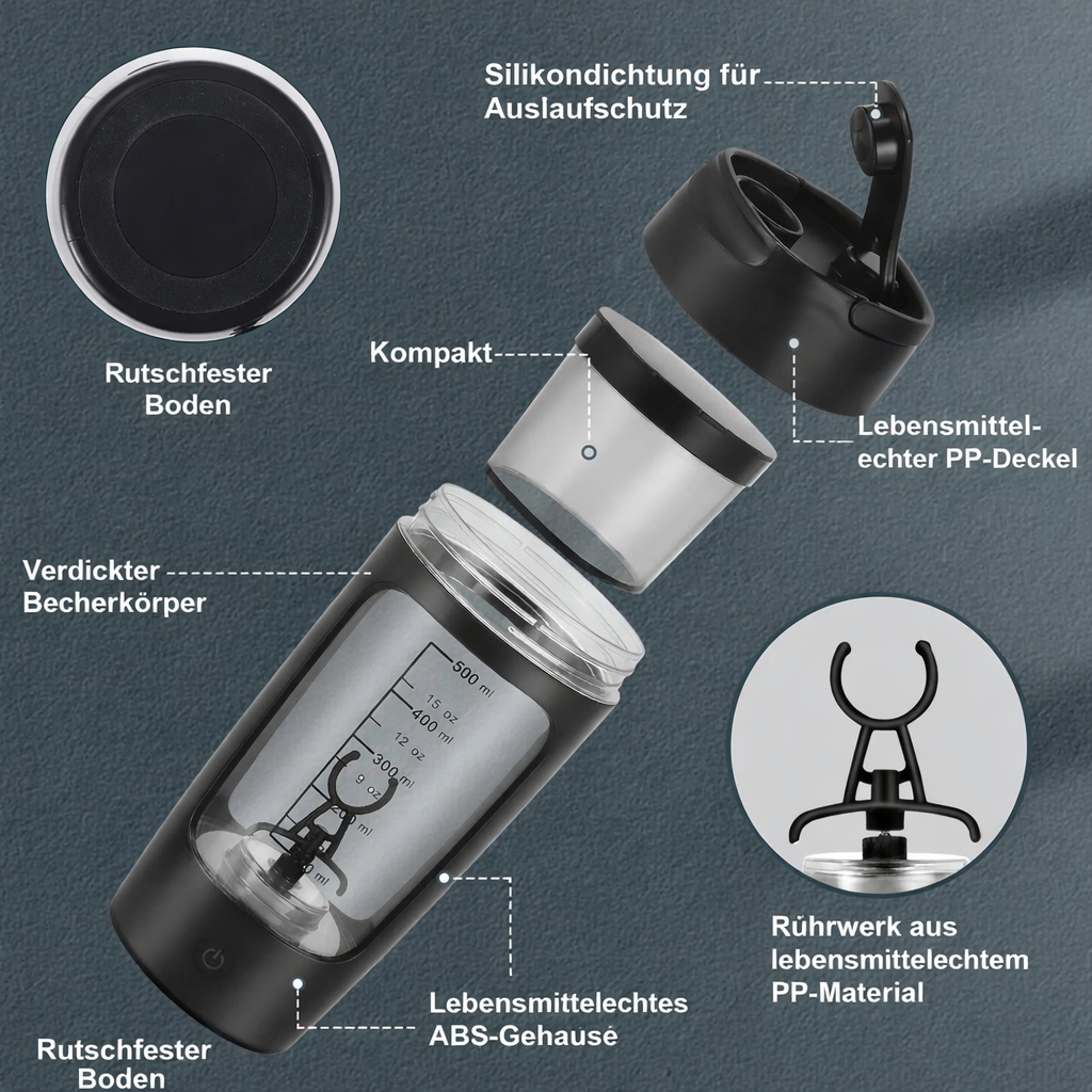 Self Stirring Protein Shaker Bottle – Automatischer Shaker Becher