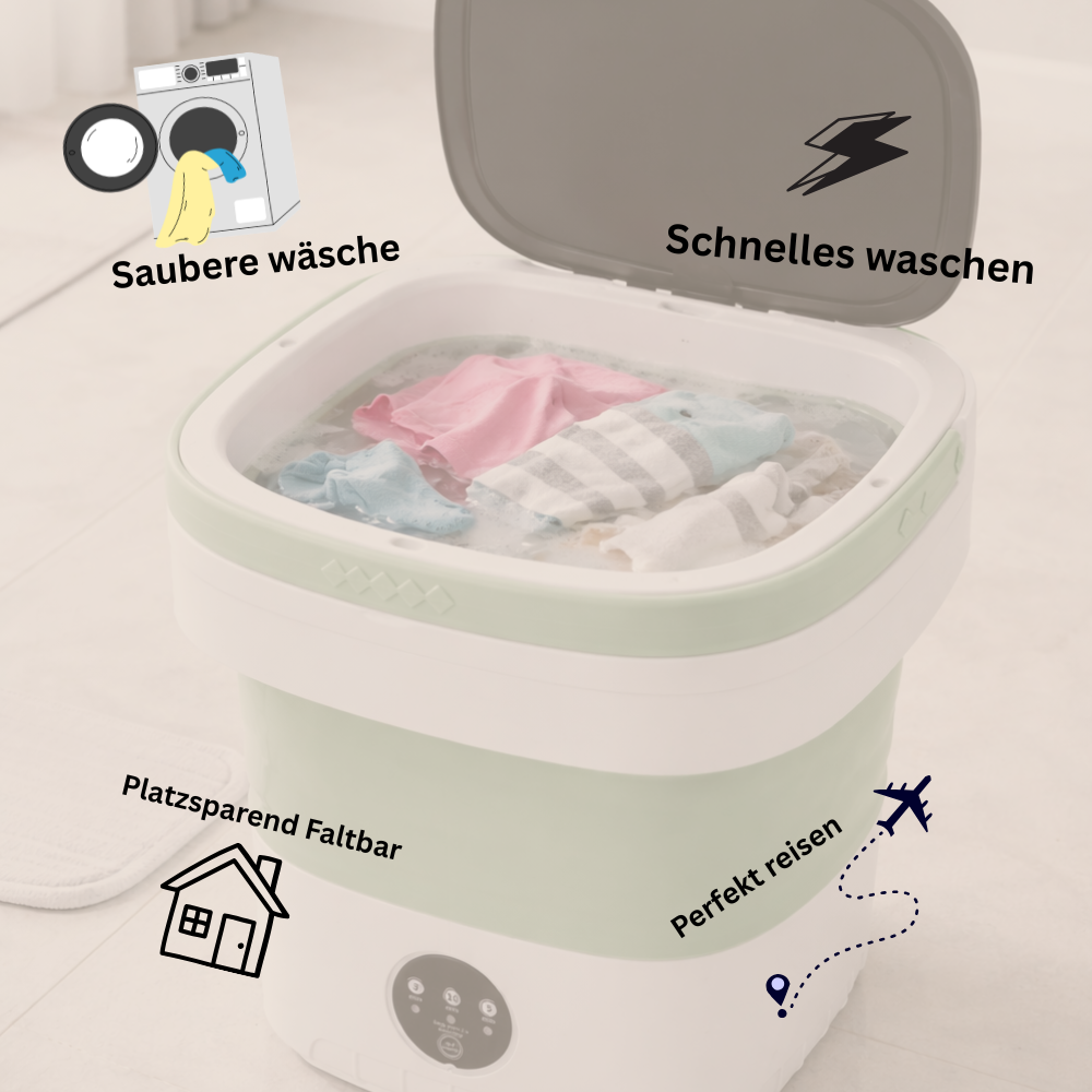 Compact Washing Machine 12L – Mini Waschmaschine faltbar