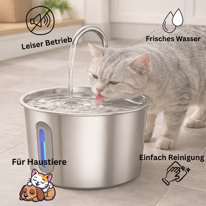 Pet Water Dispenser – Edelstahl Katzen Wasserspender