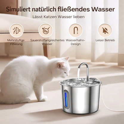 Pet Water Dispenser – Edelstahl Katzen Wasserspender