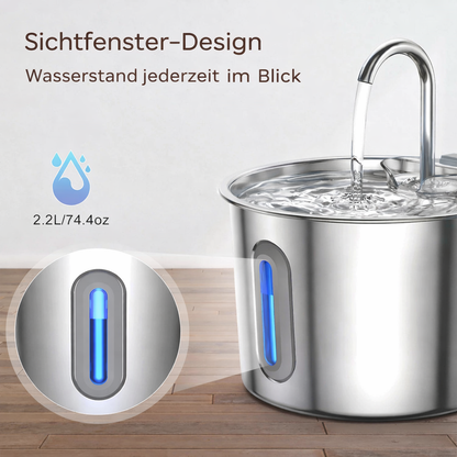 Pet Water Dispenser – Edelstahl Katzen Wasserspender