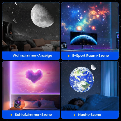 13-in-1 Galaxy Projector – 360° Star Night Light mit Timer