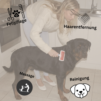 Pet Grooming Brush - Entfernt Unterfell und lose Haare