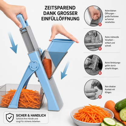 4-in-1 Vegetable Slicer - schneidet Gemüse schnell und gleichmäßig