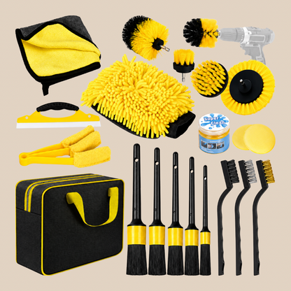 Multi Purpose Cleaning Brushes - Auto-Pflegeset für Felgen, Sitze & Cockpit
