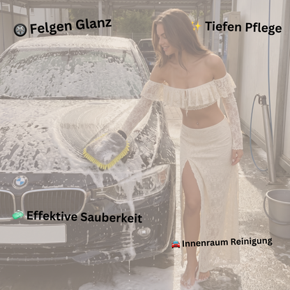 Multi Purpose Cleaning Brushes - Auto-Pflegeset für Felgen, Sitze & Cockpit
