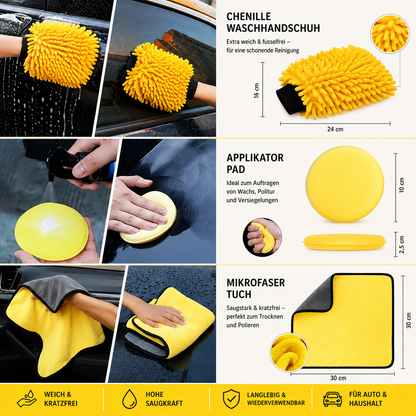 Multi Purpose Cleaning Brushes - Auto-Pflegeset für Felgen, Sitze & Cockpit