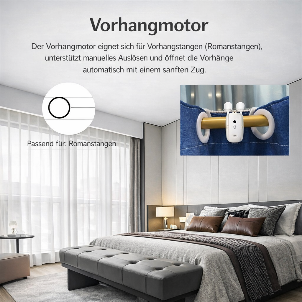 WiFi Curtain Motor – Vorhang automatisch steuern