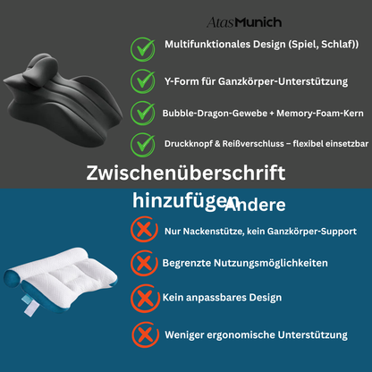 Ergonomic Support Pillow – Entlastet Nacken & Rücken
