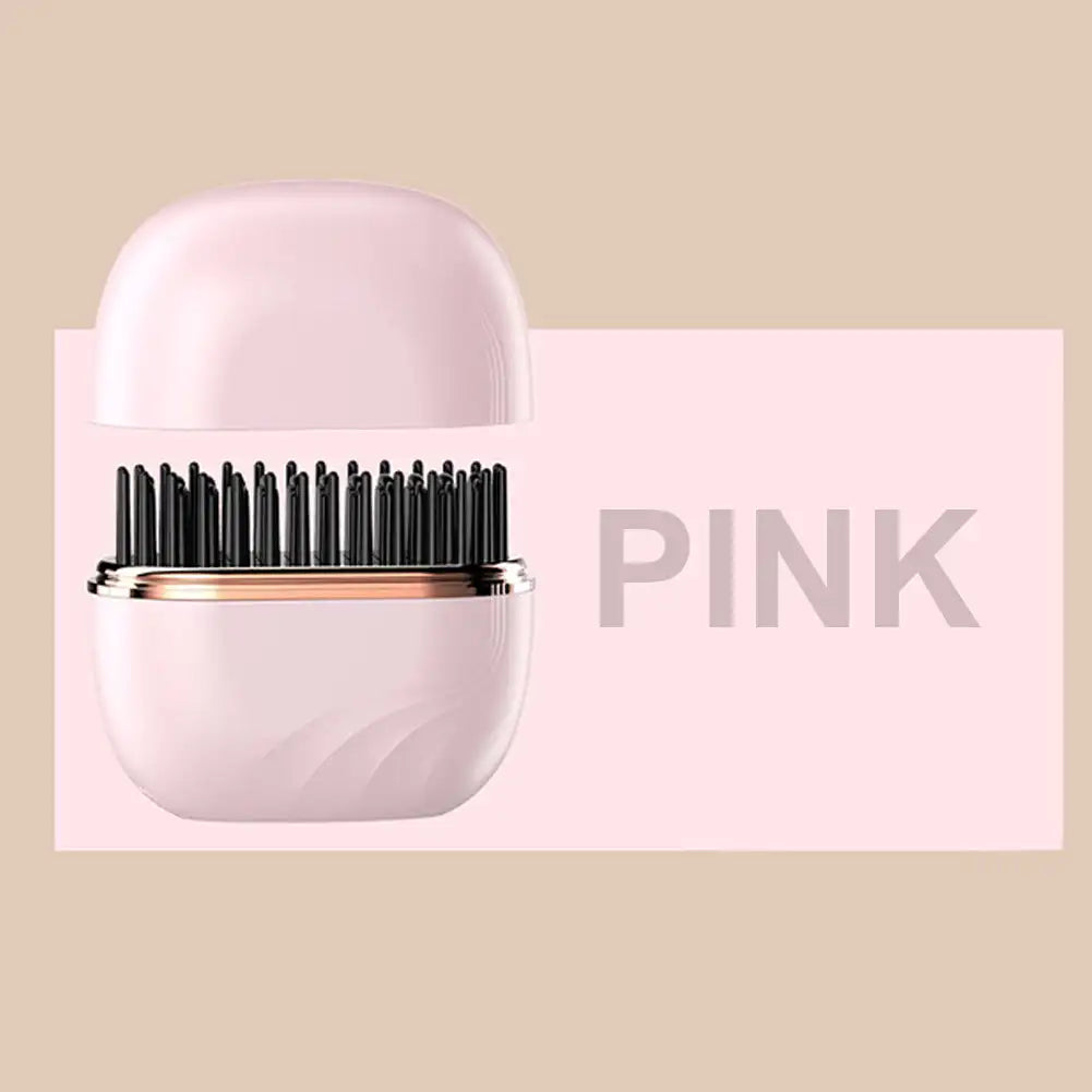 Mini Hair Straightener Brush - Schnelles Glätten & Styling für unterwegs
