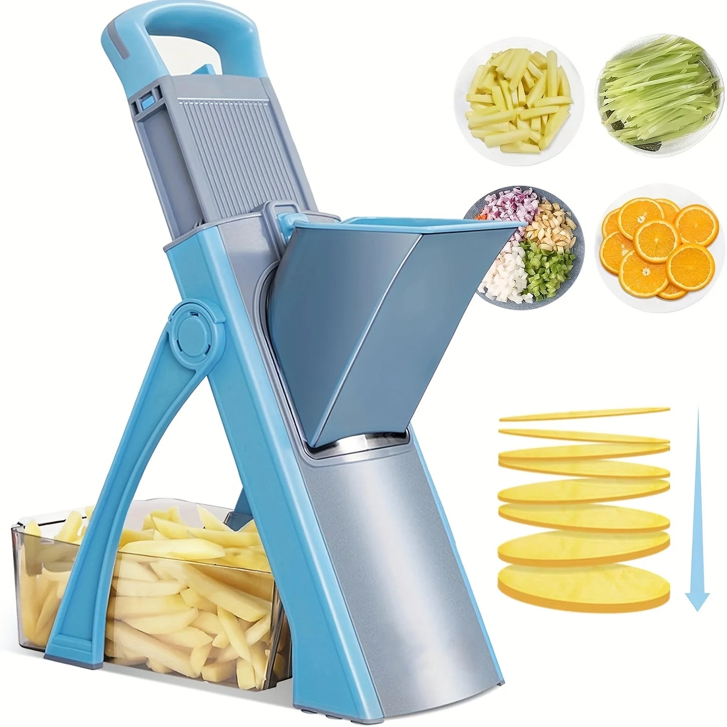 4-in-1 Vegetable Slicer - schneidet Gemüse schnell und gleichmäßig