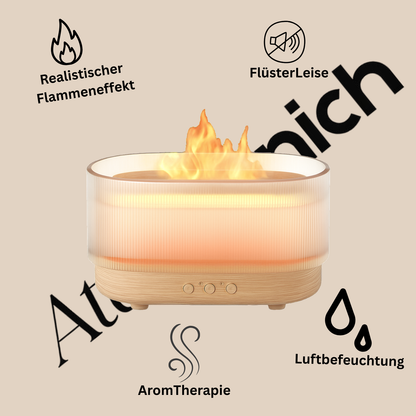Ultrasonic Flame Humidifier - Ideal für Schlafzimmer & Wohnzimme