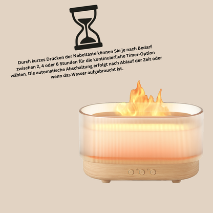 Ultrasonic Flame Humidifier - Ideal für Schlafzimmer & Wohnzimme