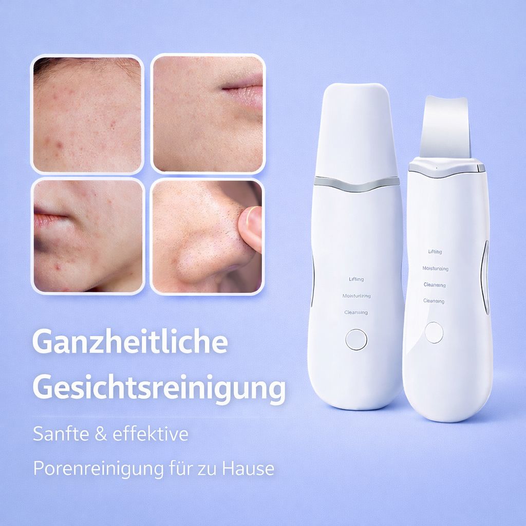 Ultrasonic Skin Scrubber - Tiefenreinigung & Gesichtspeeling