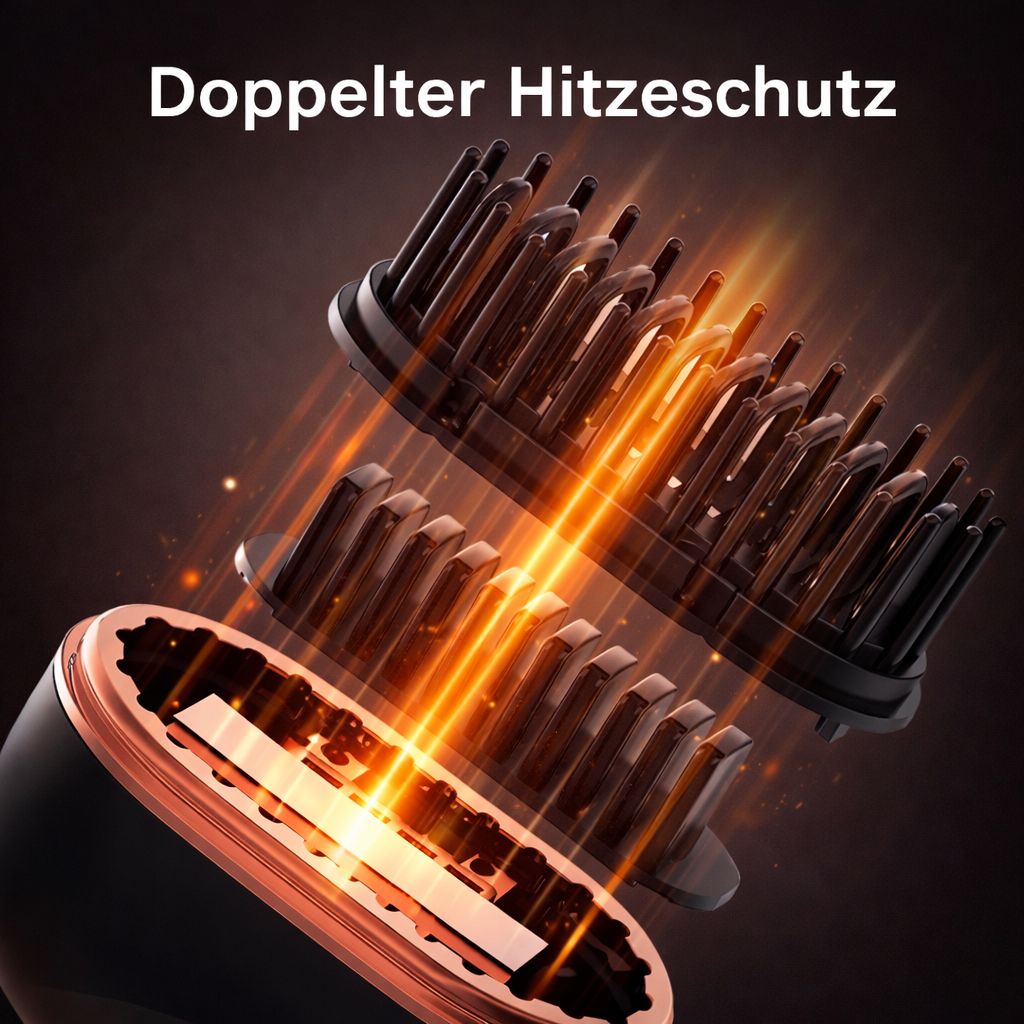Mini Hair Straightener Brush - Schnelles Glätten & Styling für unterwegs