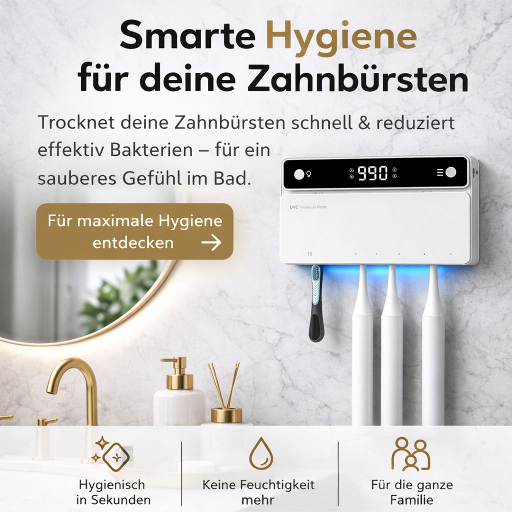 Smart Toothbrush Holder - Schnelltrocknung & Hygiene